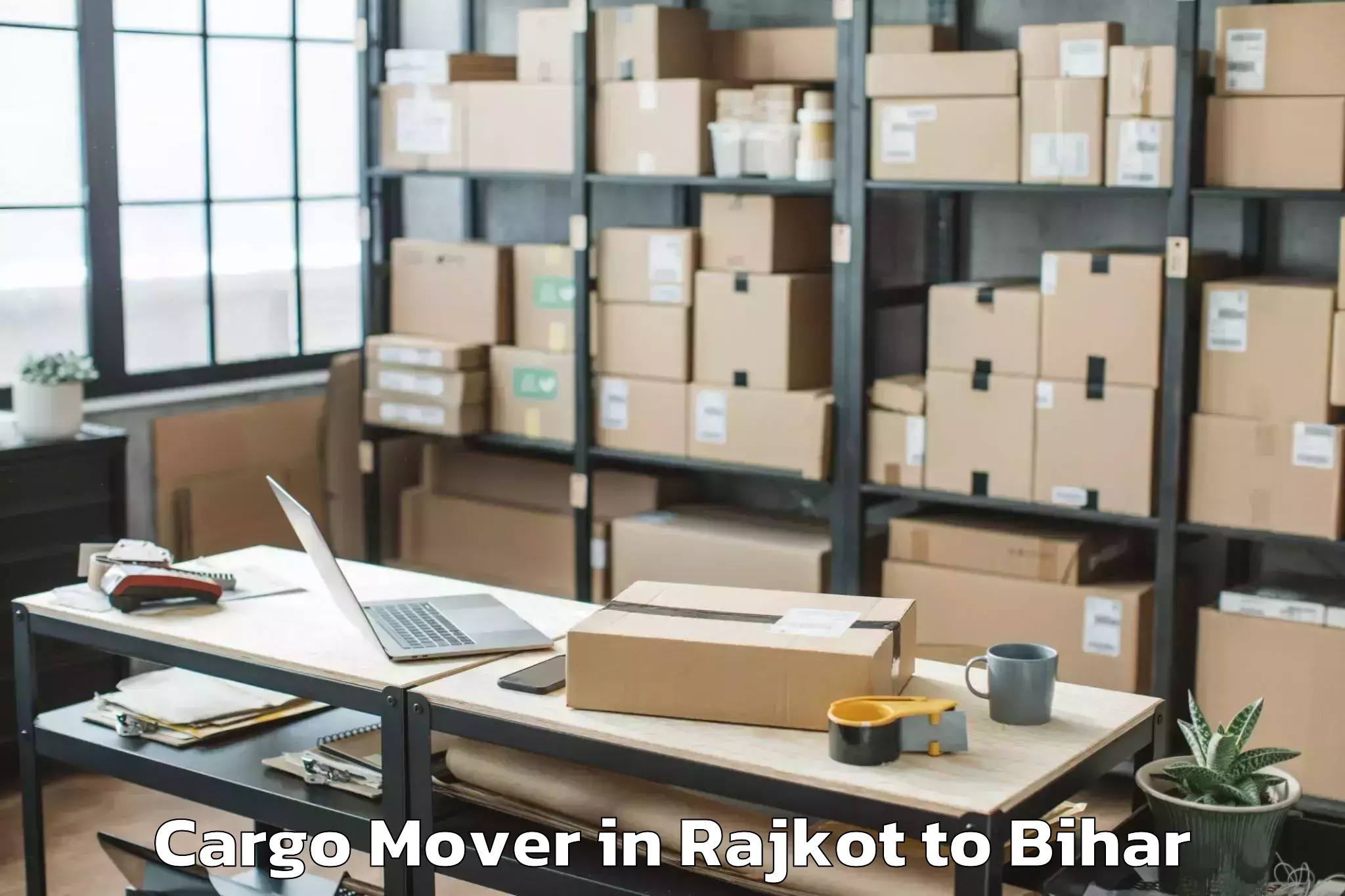 Top Rajkot to Turkaulia Cargo Mover Available